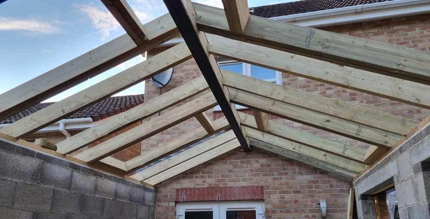 Timber and steel frame house extensions in Swansea